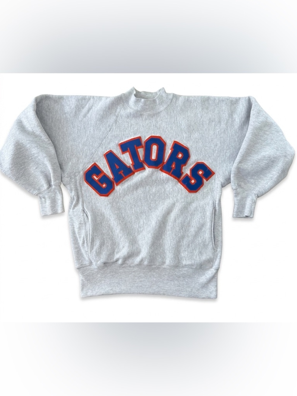 90s Champion Reverse Weave Florida Gators Crewneck Sweatshirt Pockets Gray L